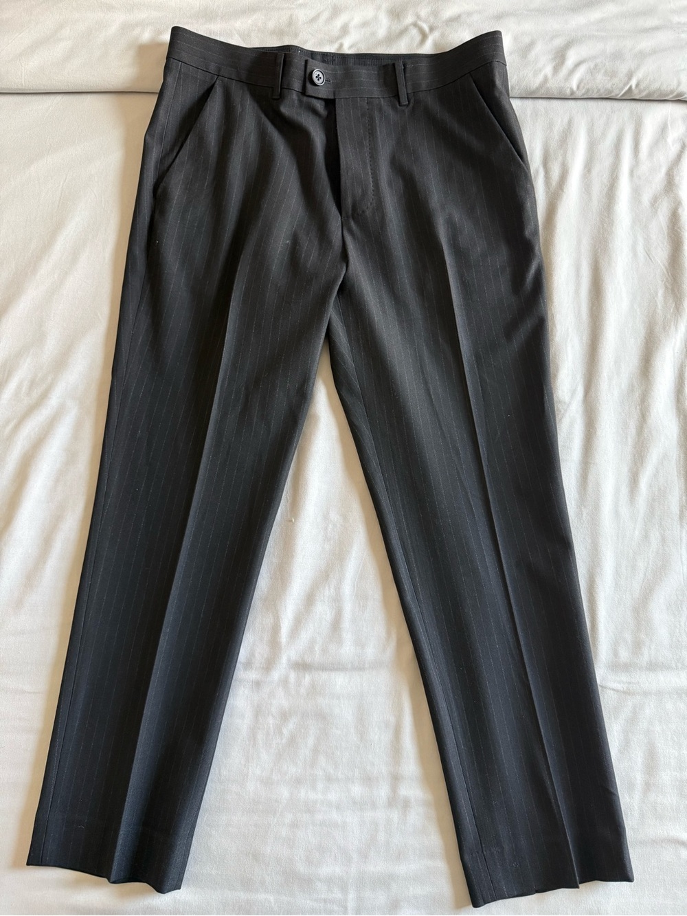AllSaints NWOT Black Pinstripe Men’s Trousers size 32